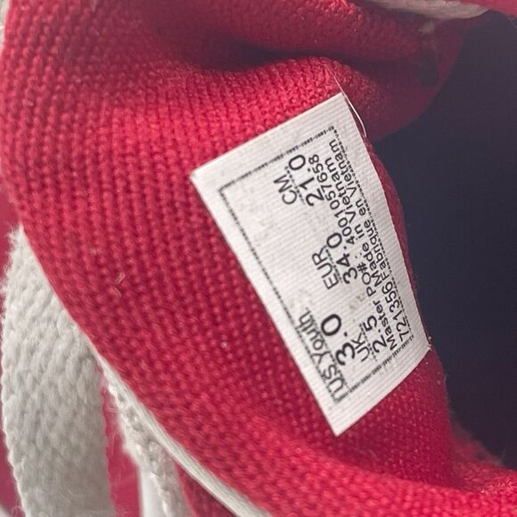 Vans Off The Wall Red Canvas Skateboard Sneakers Youth size 3 Lace Checked sole - Picture 4 of 16